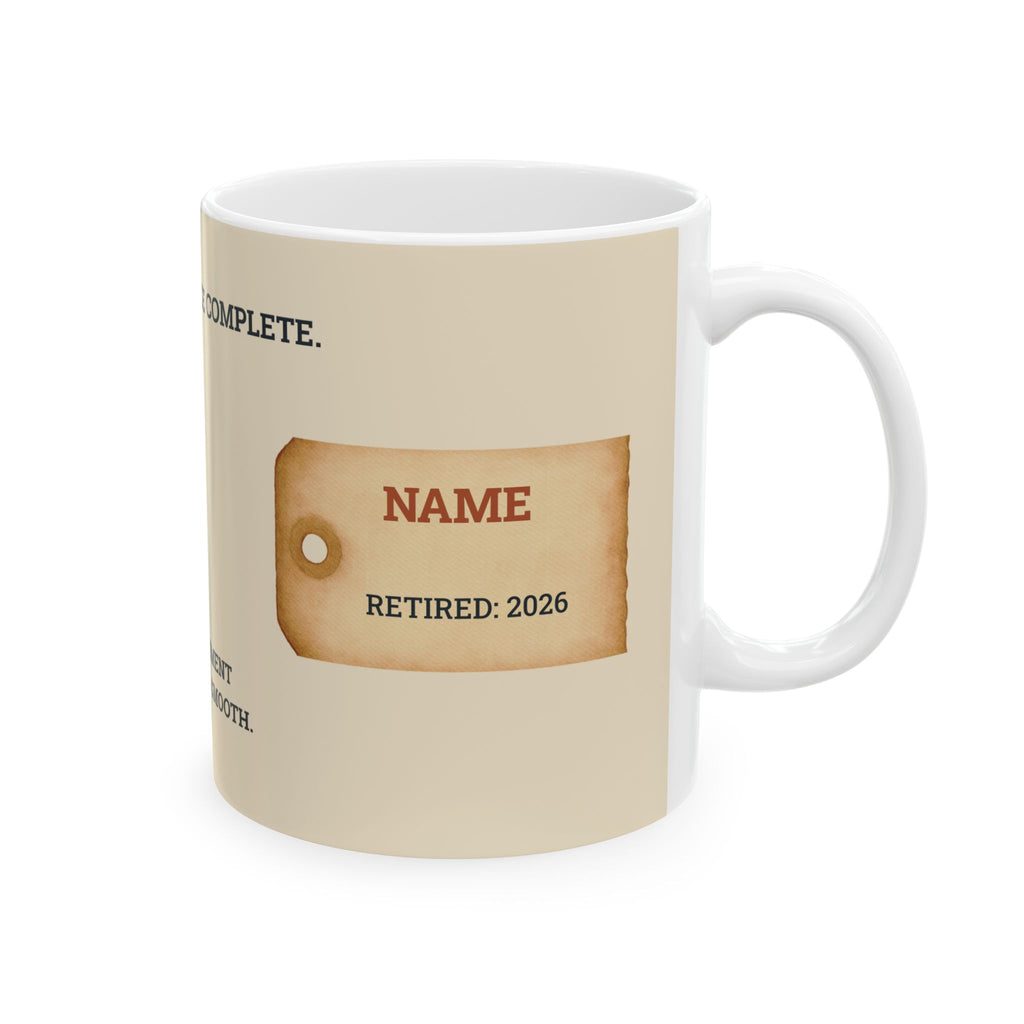 Personalized Mechanic Retirement Gift Mug — Ceramic 11oz/15oz