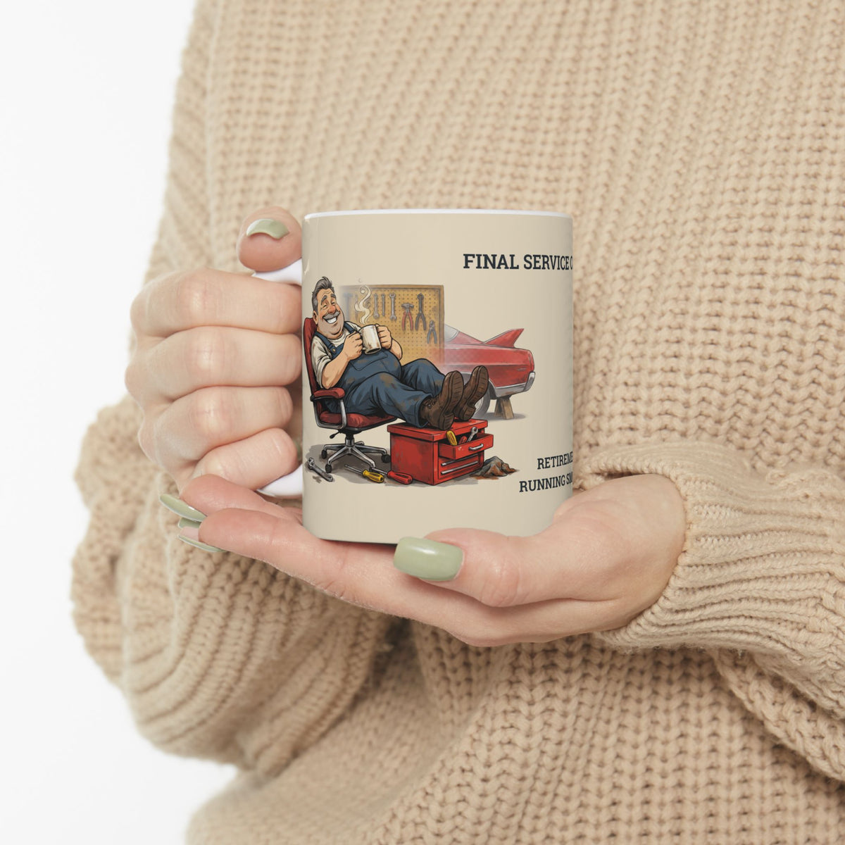 Personalized Mechanic Retirement Gift Mug — Ceramic 11oz/15oz