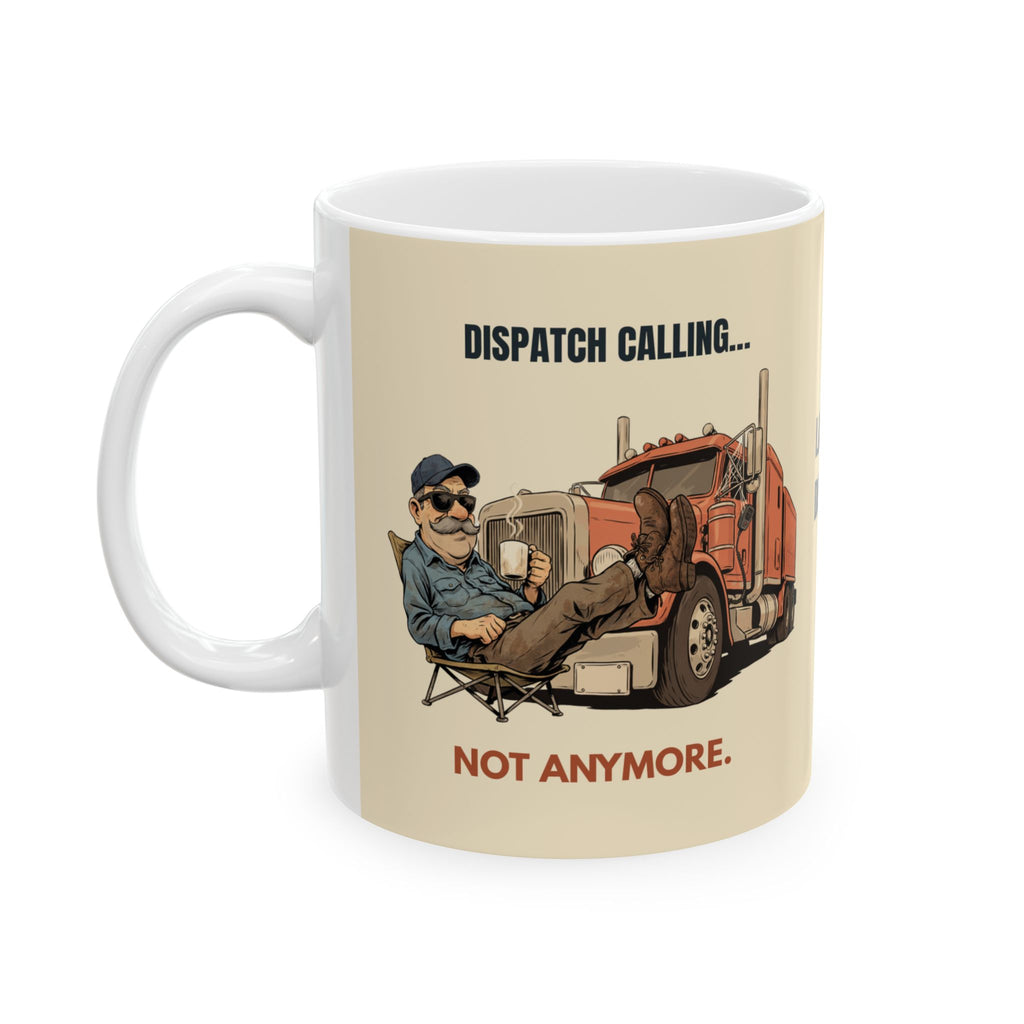 A Personalized Retired Trucker Coffee Gift Mug – “Last Load Delivered” Ceramic Travel Mug (11oz/15oz)