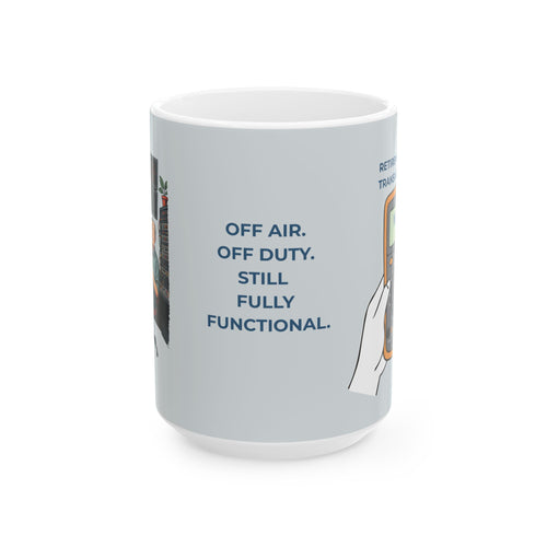 Personalized Ceramic Gift Coffee Mug for a Retired Broadcast Engineer.  (11oz, 15oz)